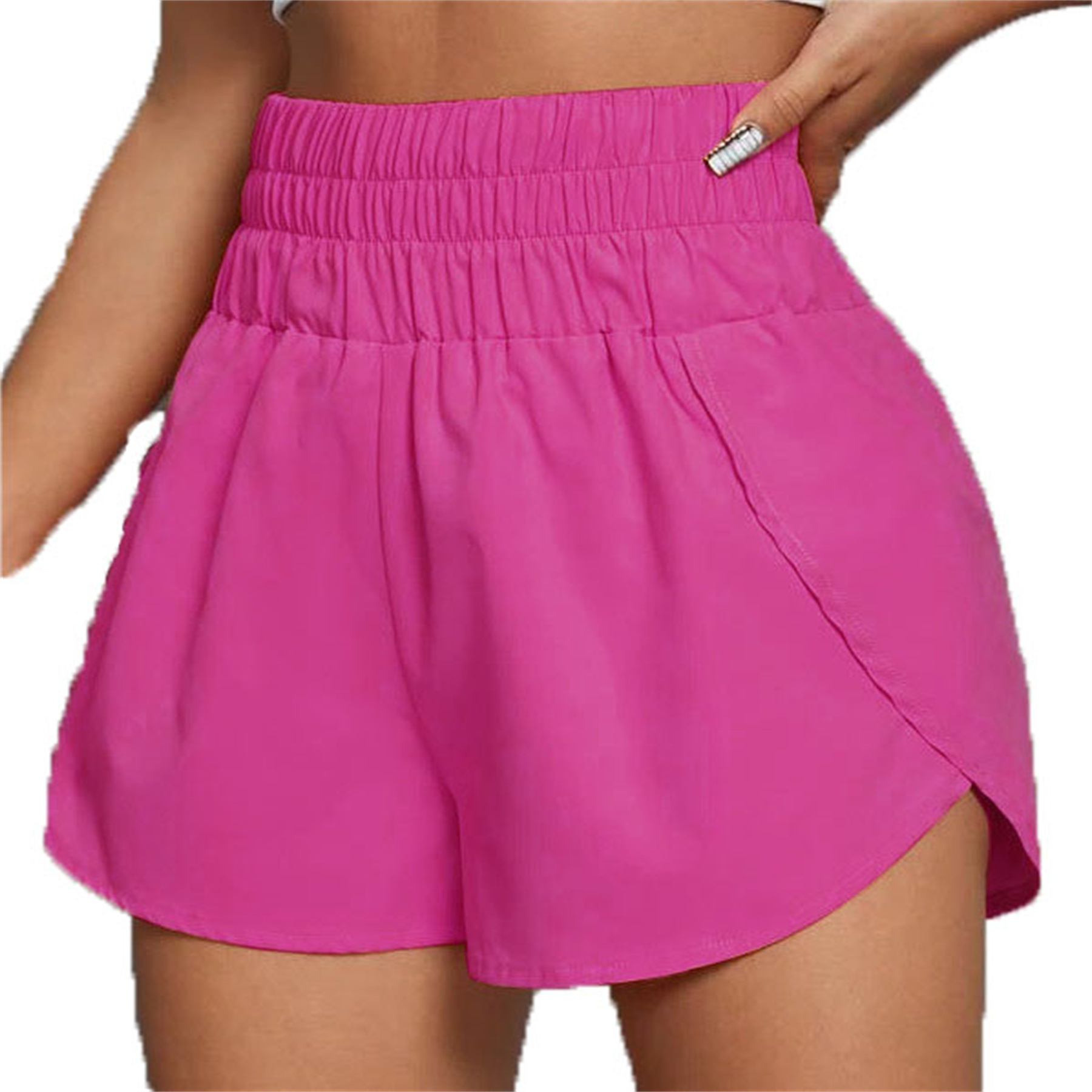 High Waisted Dolphin Running Shorts 7