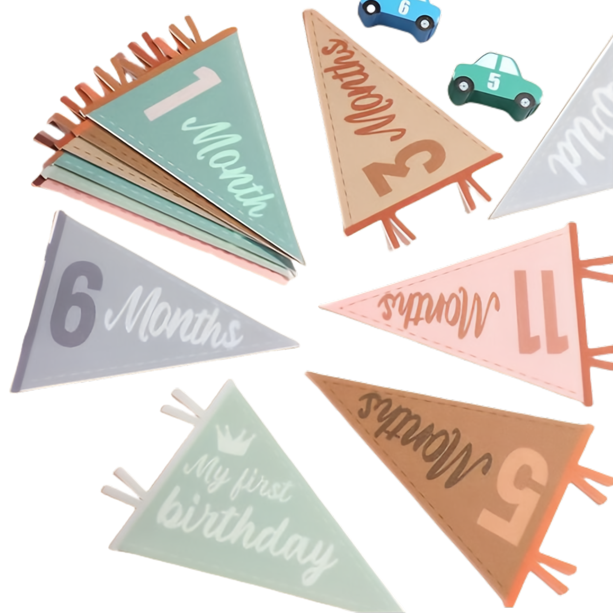 Baby Milestone Pennant Banner Flag MOQ50 1