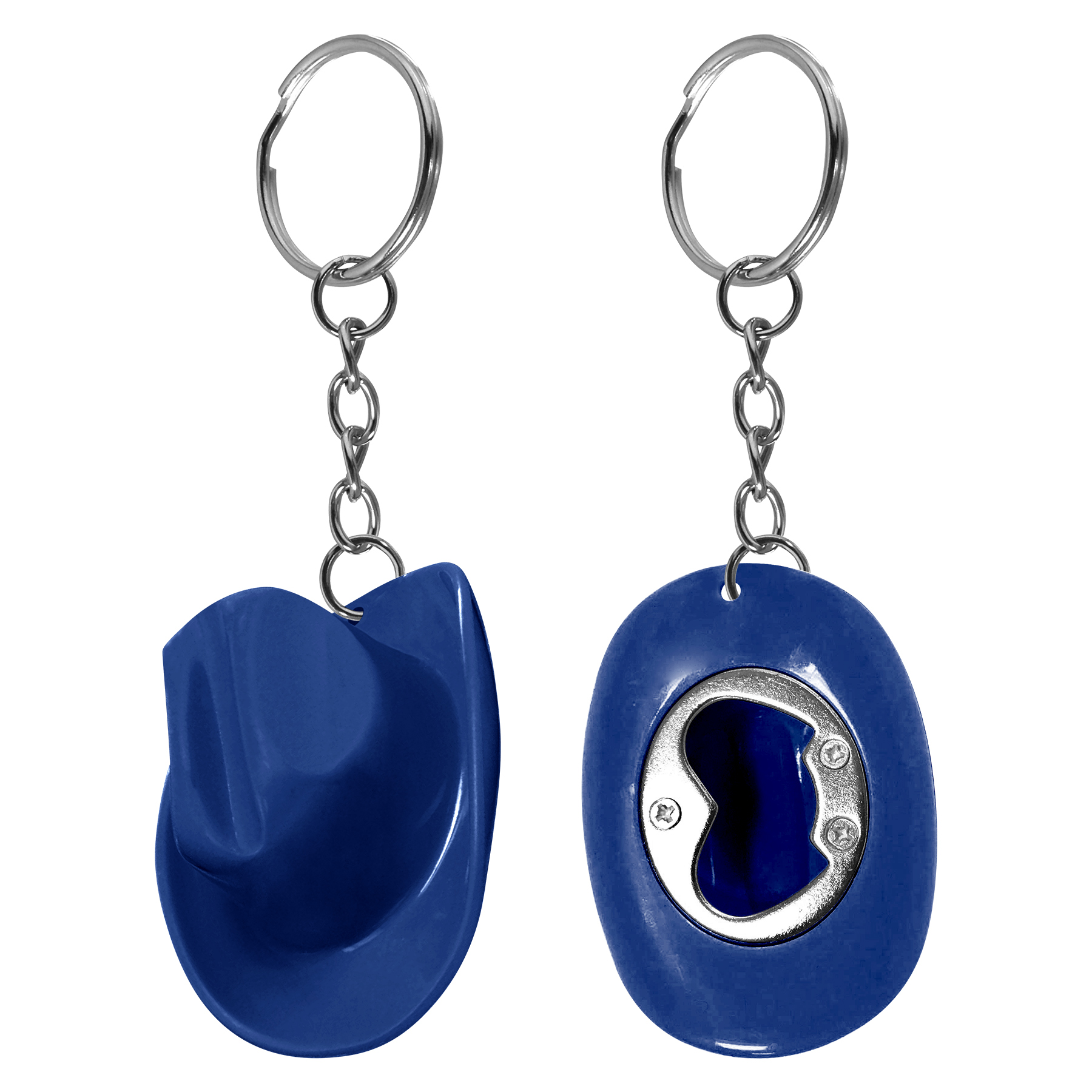 ABS Cowboy Hat Bottle Opener Keychain 12