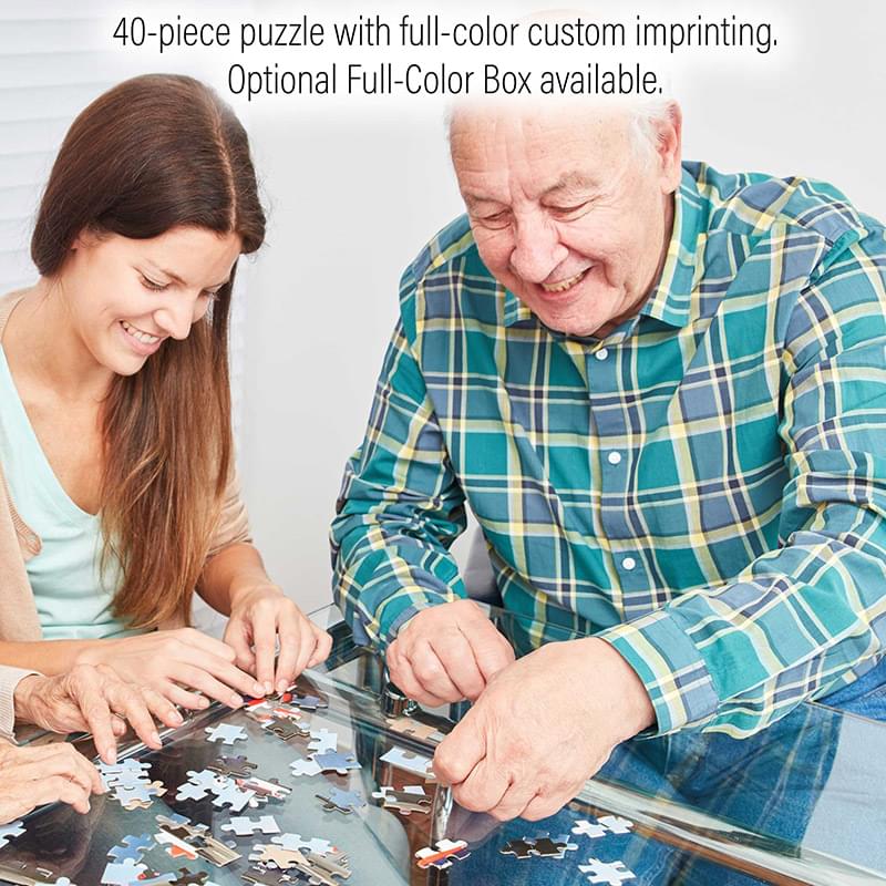 40 Pieces Full Color 9.5x6.5 Custom Jigsaw Puzzle 4