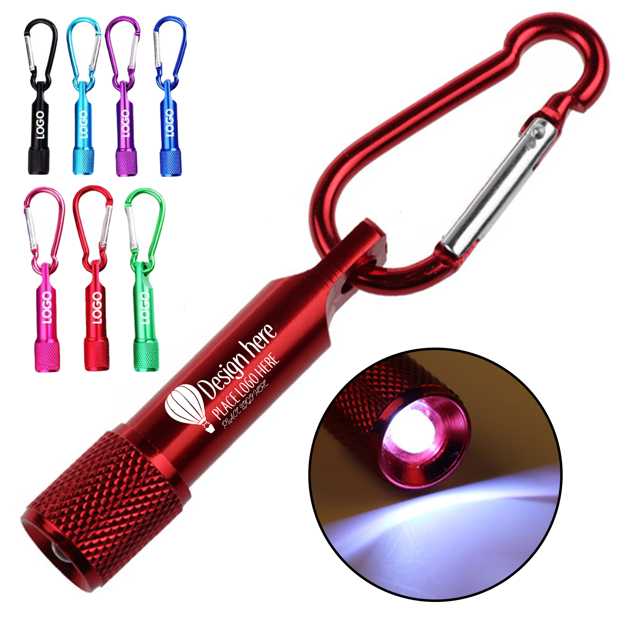 Carabiner LED Flashlight Keychain 2