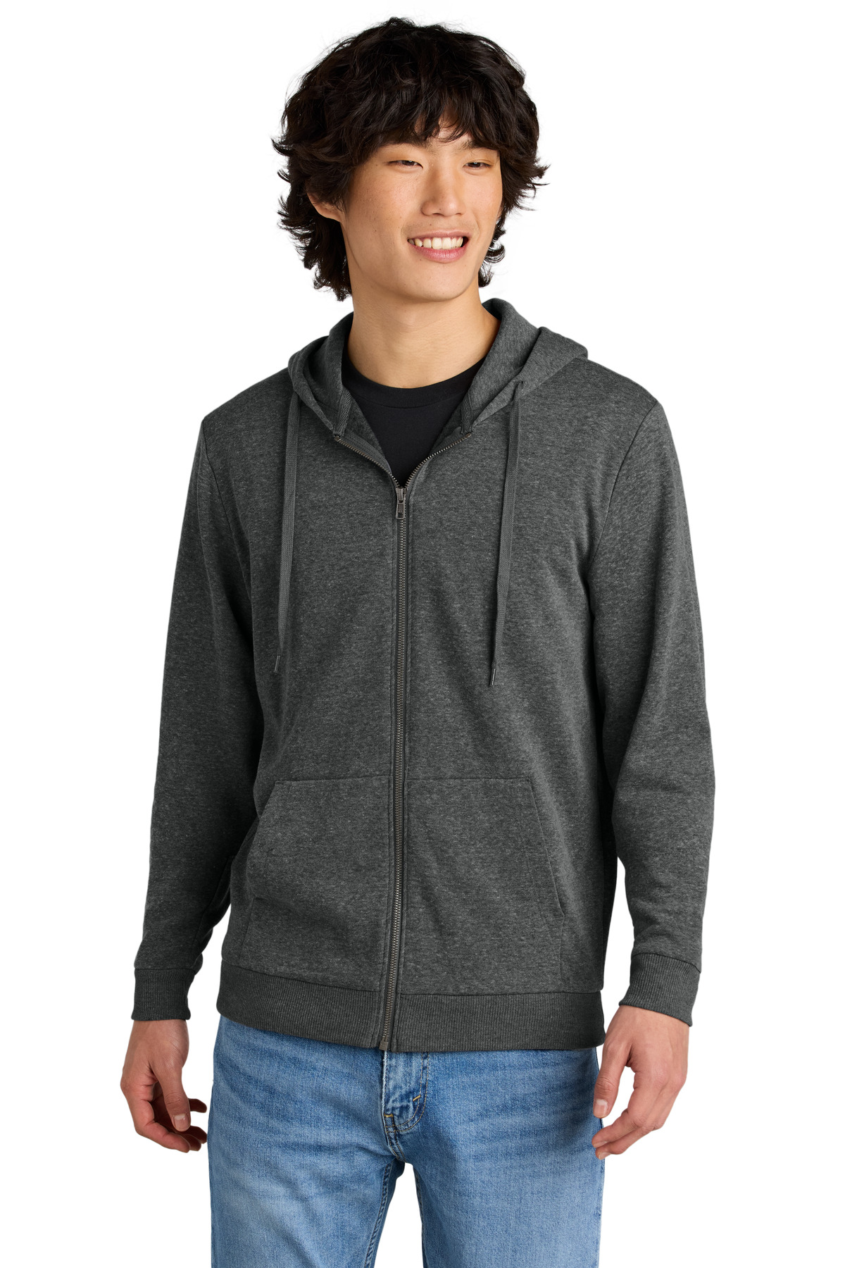 District Perfect Tri Fleece Full-Zip Hoodie DT1302 20