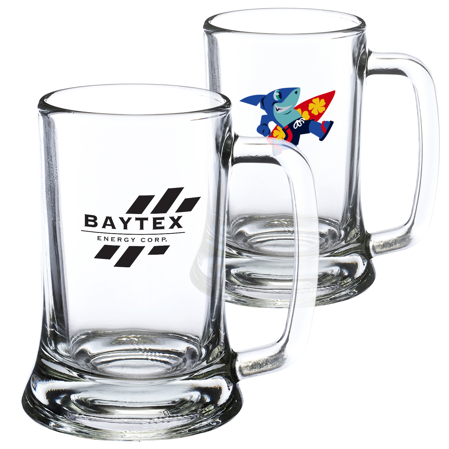 9.75 oz. Brussels Glass Mugs W/ Custom Logo 1