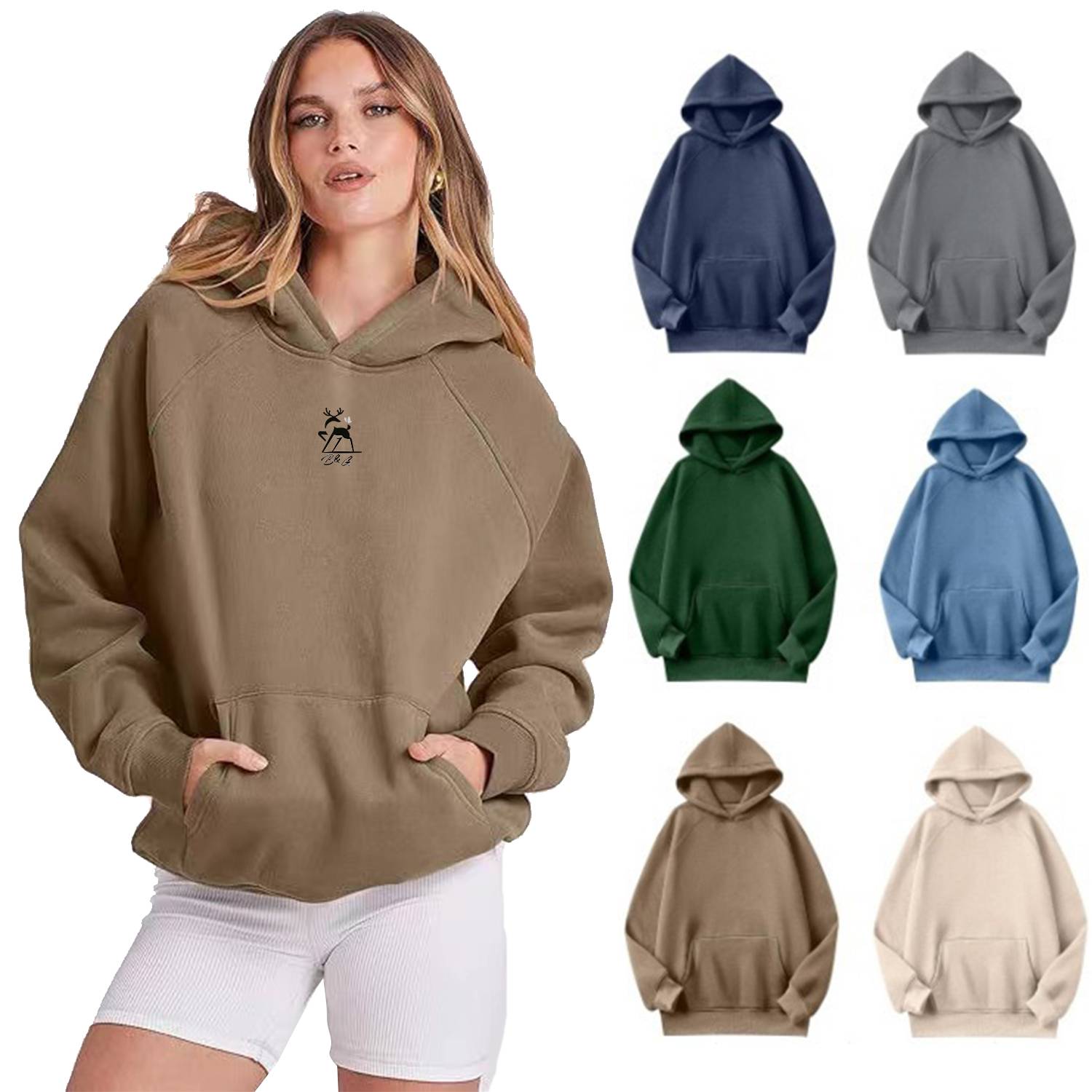 Women Hoodies Fleece Oversized Sweatshirt