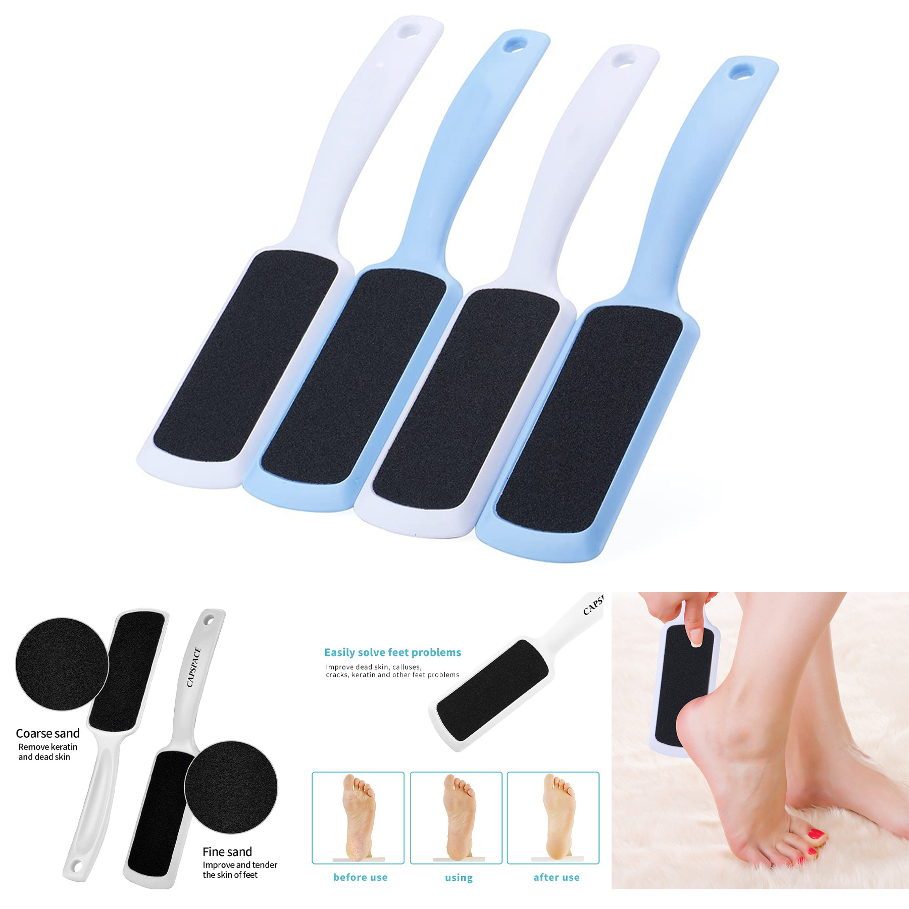 4 Pcs Pedicure Foot Rasp 2