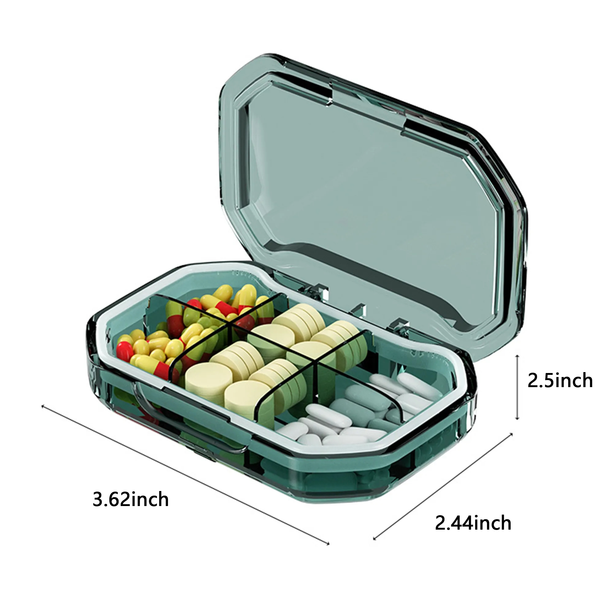 Portable Sealed Creative Pill Box with Silicone Seal 3