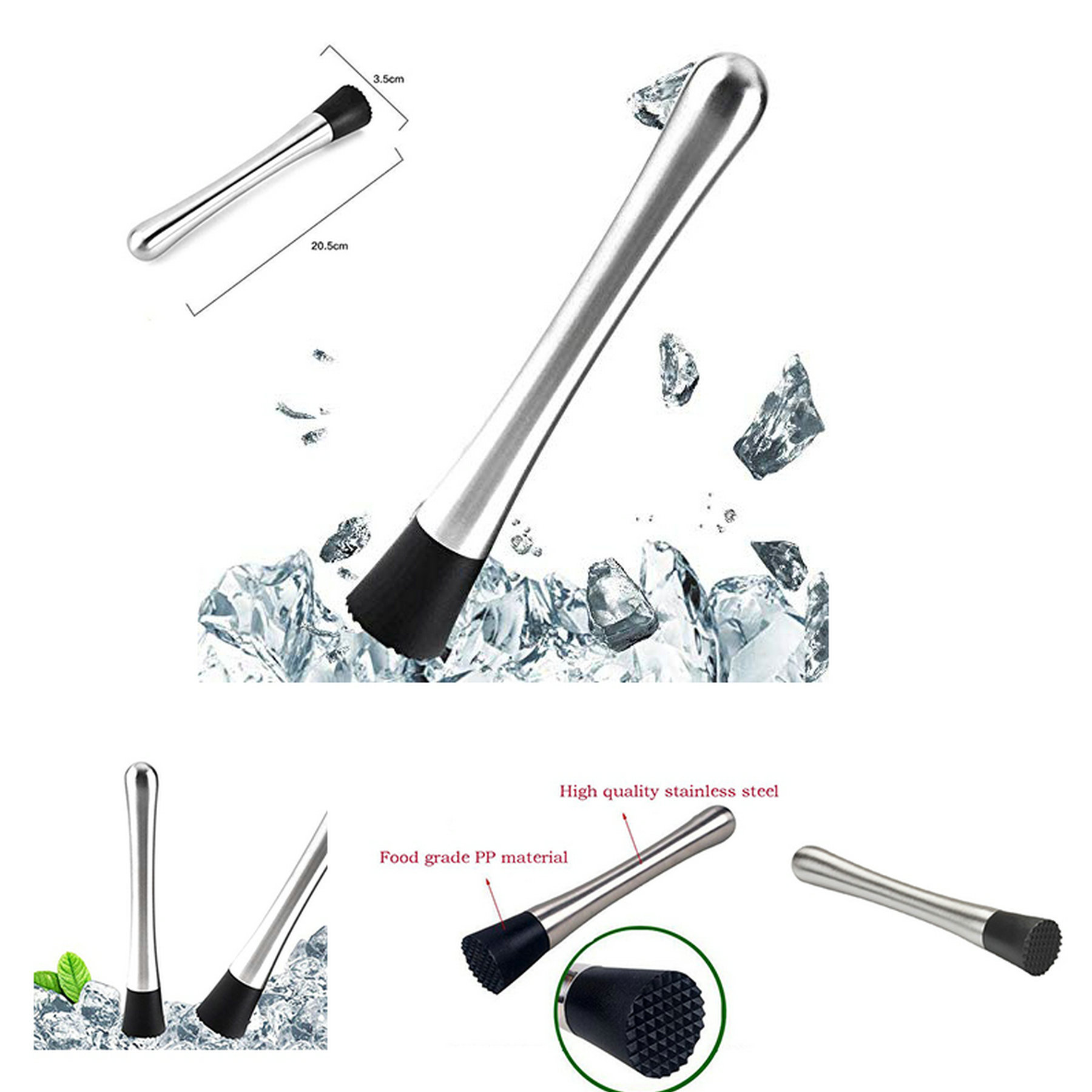 201 Stainless Steel Bartender Crushed Popsicle 2