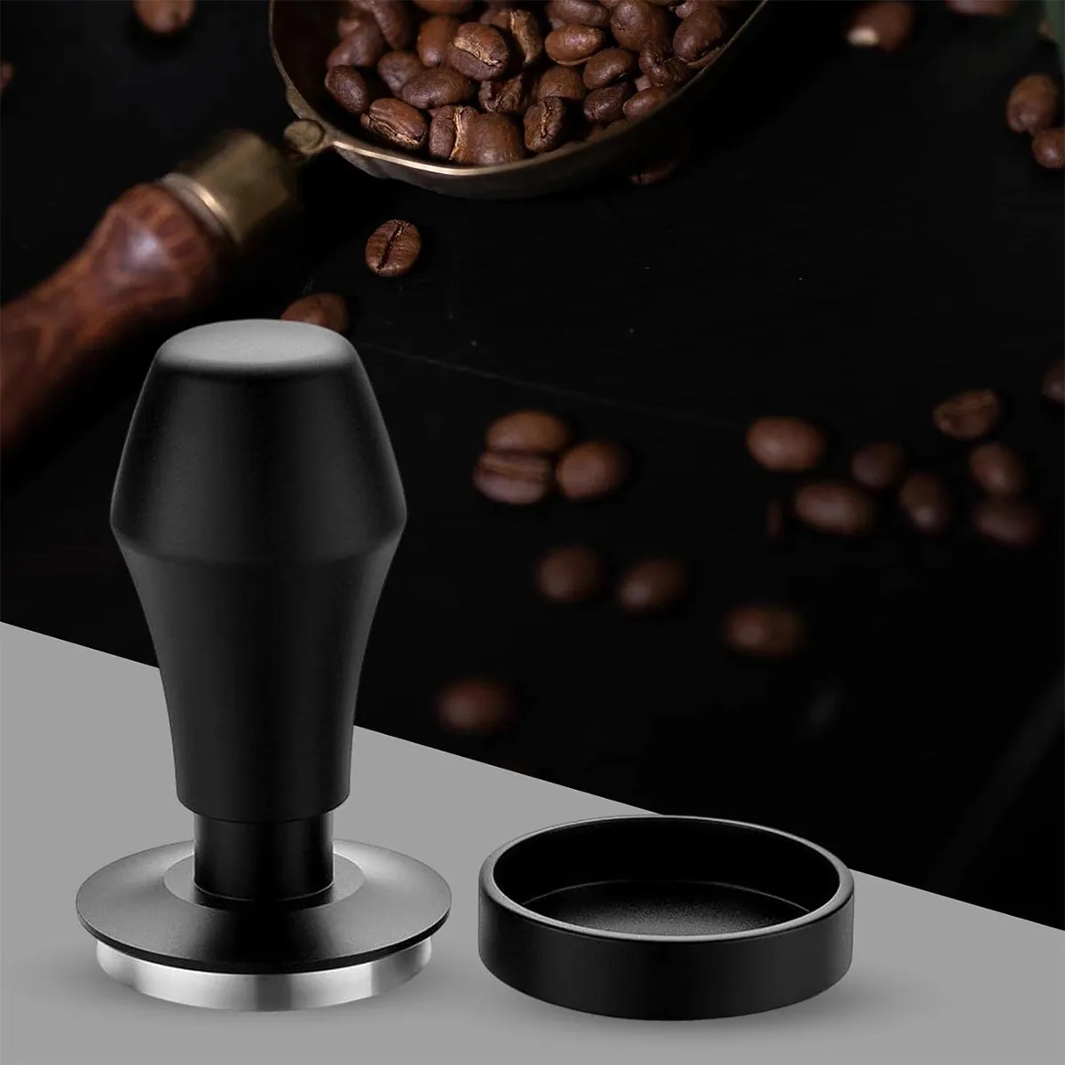 Custom Personalise Portable Hand Spring Loaded Coffee Tamper 3