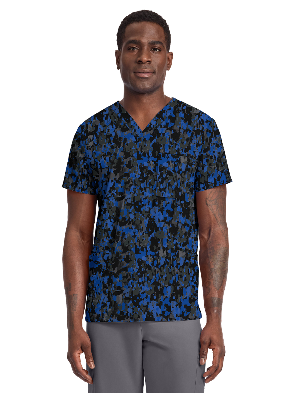 Cherokee - Genuine - Unisex V-Neck Print Top 4