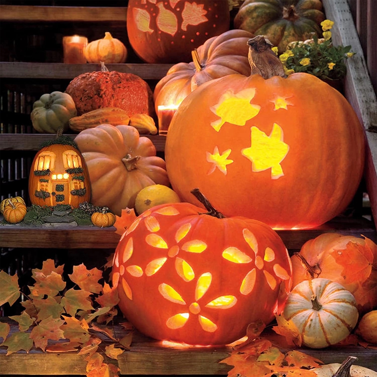 13 Pieces Pumpkin Carving Supplies Tools Set 4