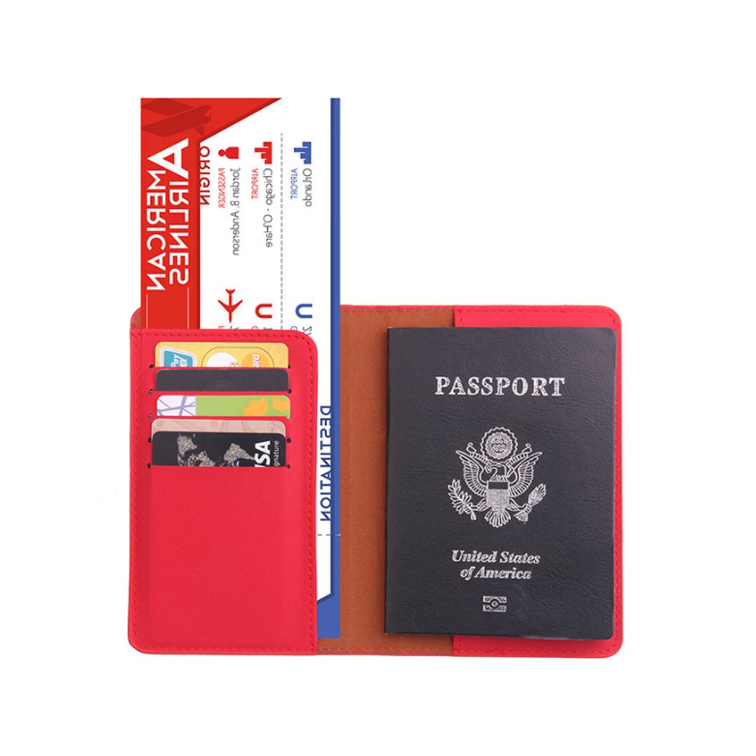 PU ID Folder Passport Bag 5