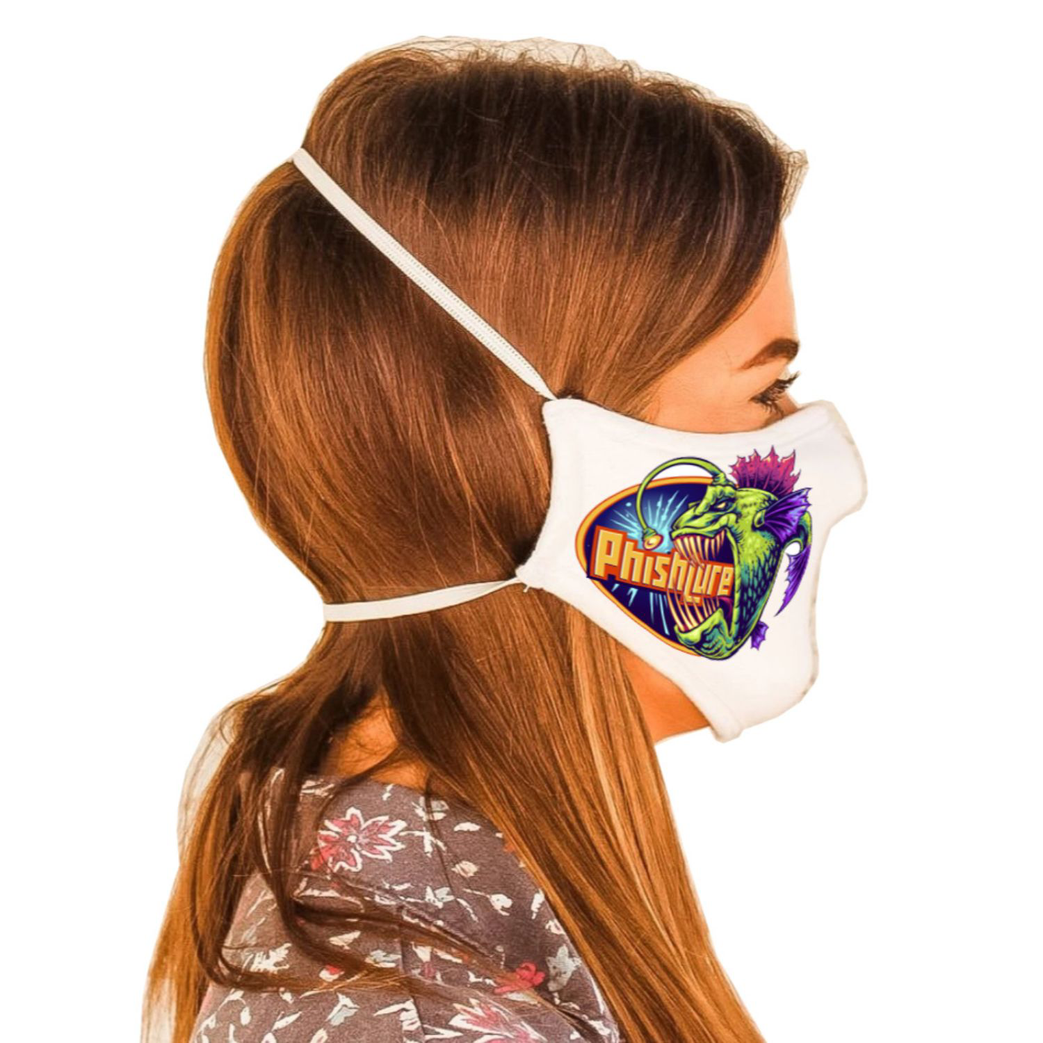Full Color 2 Layer Face Mask w/ Head Strap Safety Masks 3