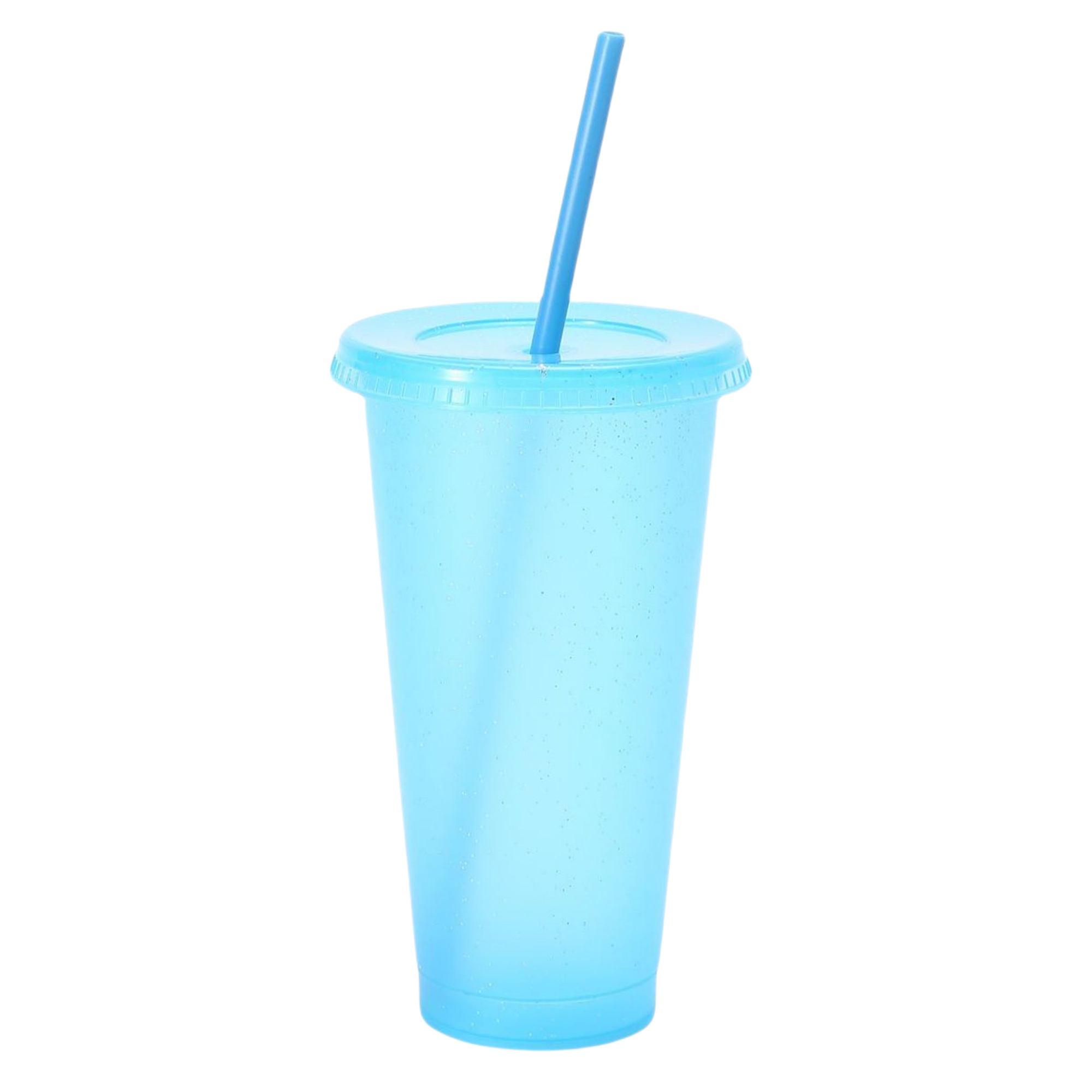 Double Wall Cute Glitter Straw Cup 5