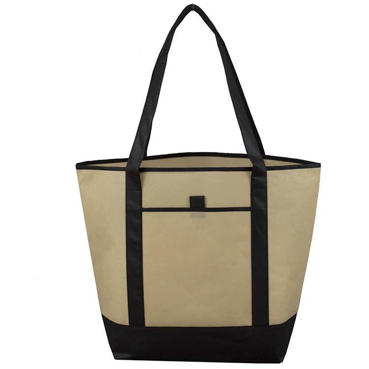 17-1/2"W x 13-1/2"H x 6"Gusset - "The CITY" Convention, Corporate, Travel and Beach Tote Bag 27