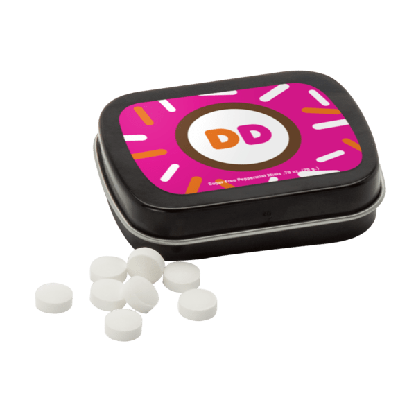 Sugar Free Mints in a Small Rectangular Hinged Tin 18