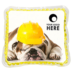 Napping Dog Square Aqua Pearls™ Hot/Cold Pack 3
