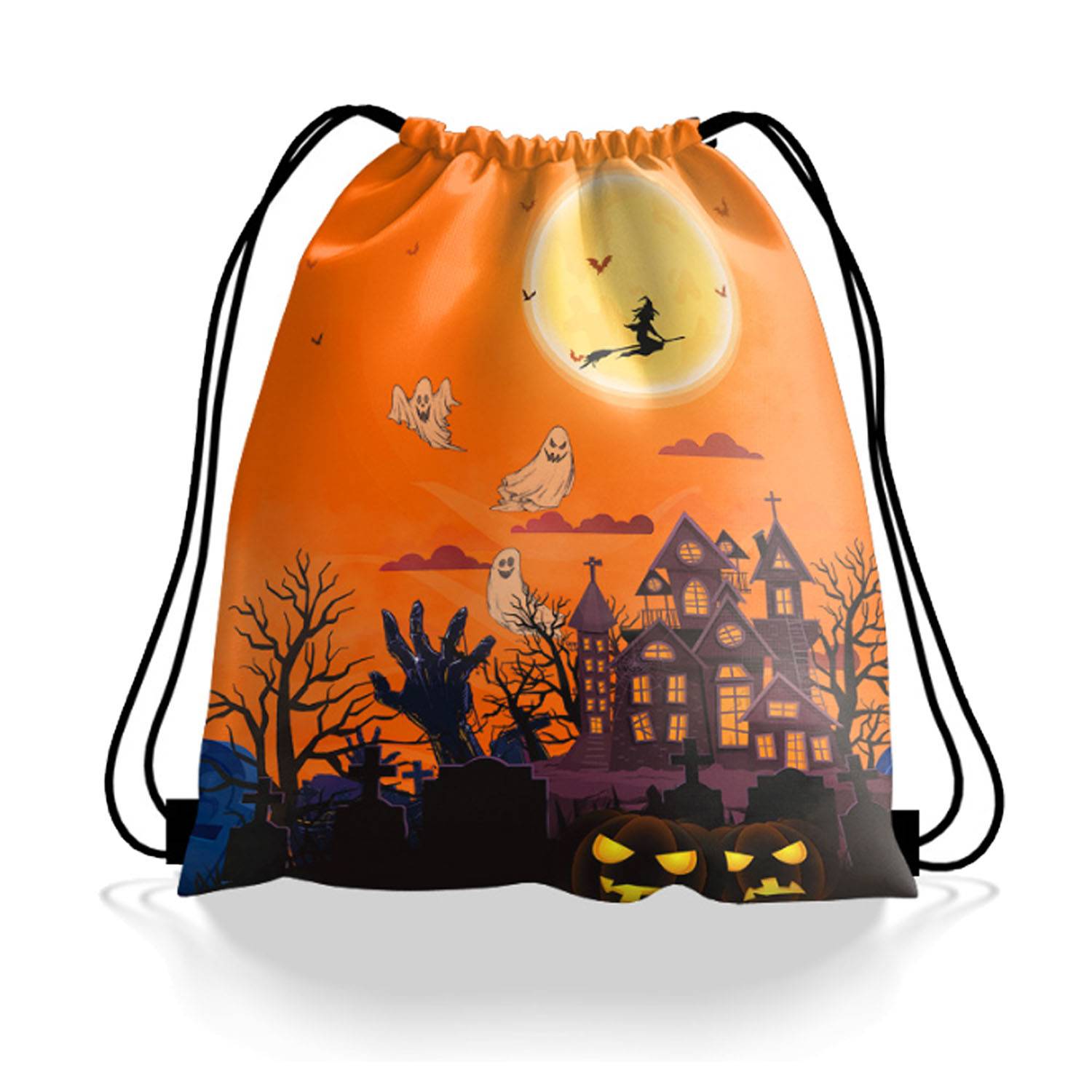 Halloween Portable Drawstring Backpack 3