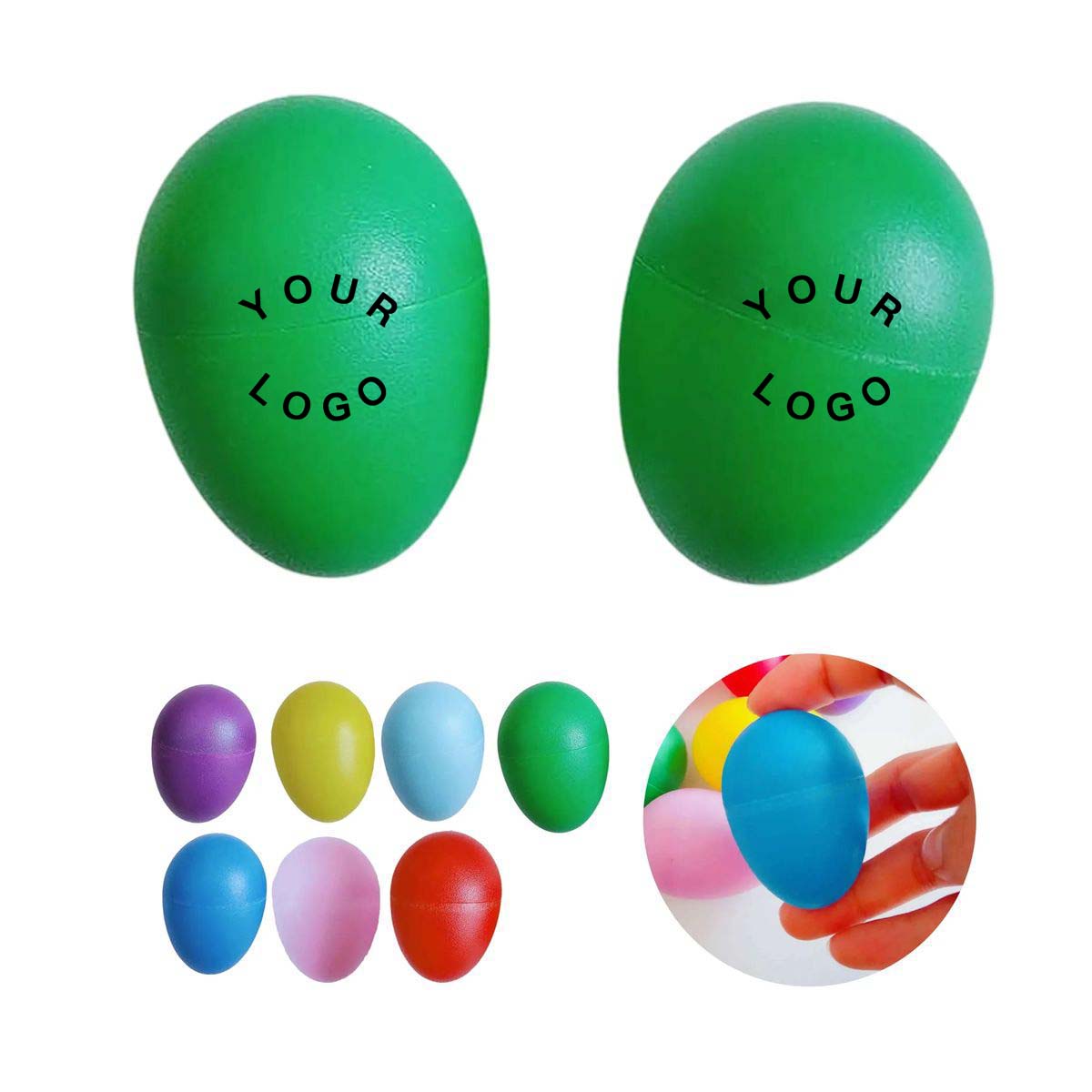 Plastic Egg Shaker Rhythm Instrument Durable 3