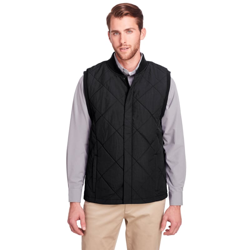 UltraClub Men's Dawson Quilted Hacking Vest 5