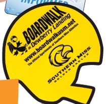 Single Side Football Helmet Shaped Fan