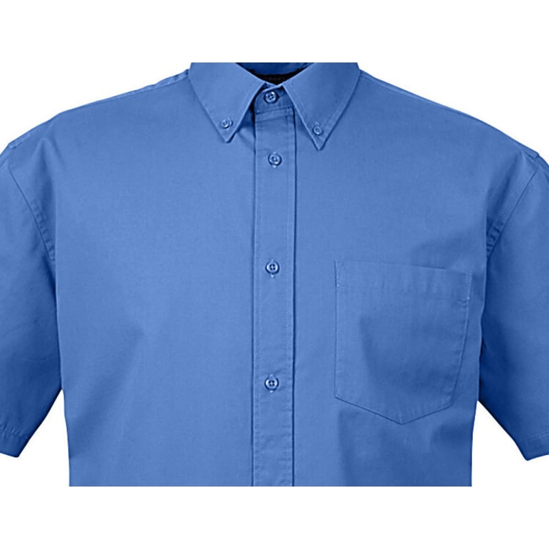 UltraClub Adult Short-Sleeve Whisper Twill 17