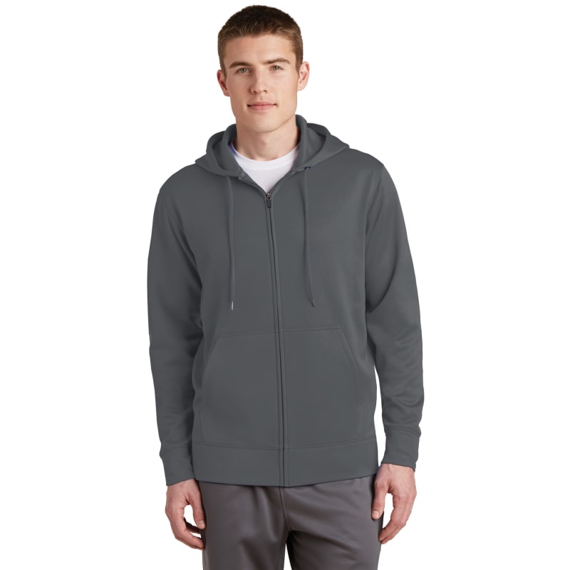 Sport-Tek Sport-Wick Fleece Full-Zip Hooded Jacket. 7