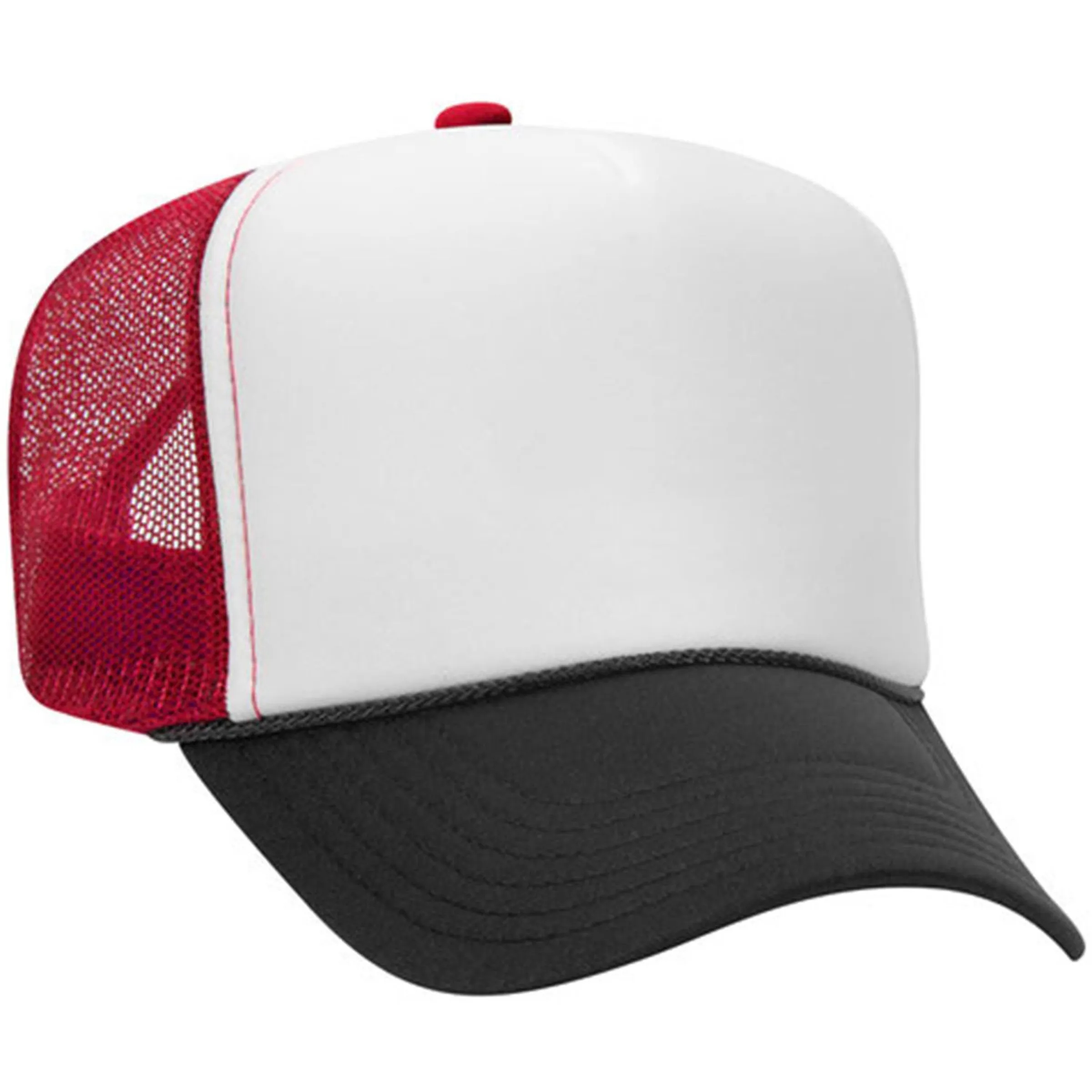 OTTO 5 PANEL HIGH CROWN MESH BACK TRUCKER HAT 31