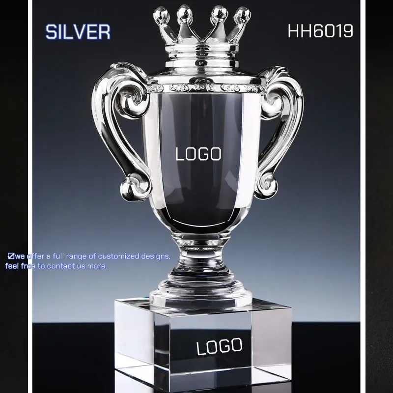 Crown Crystal Cup Trophy Award BULK 6