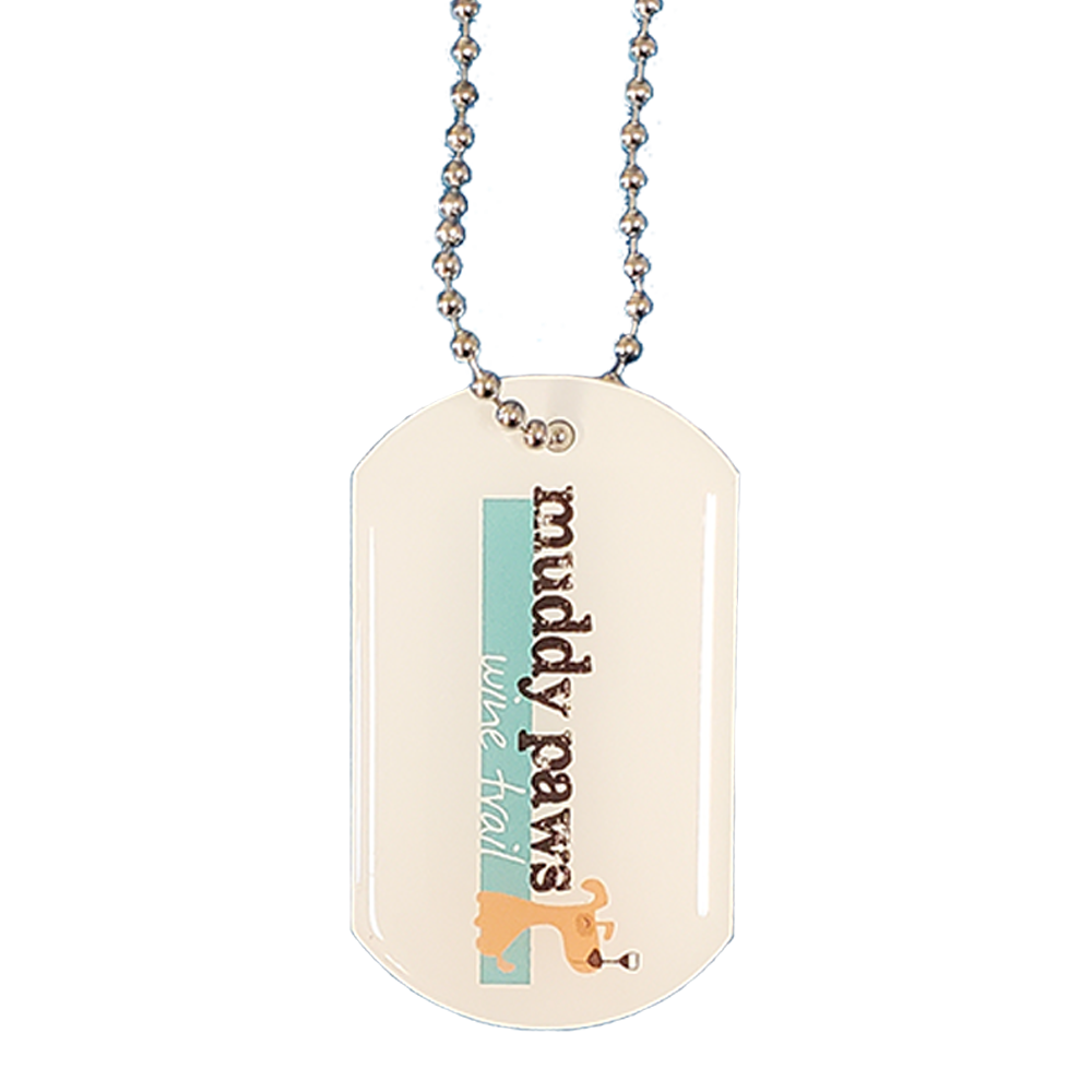 Dog Tag pendant with ball chain necklace (Double Sided) 3