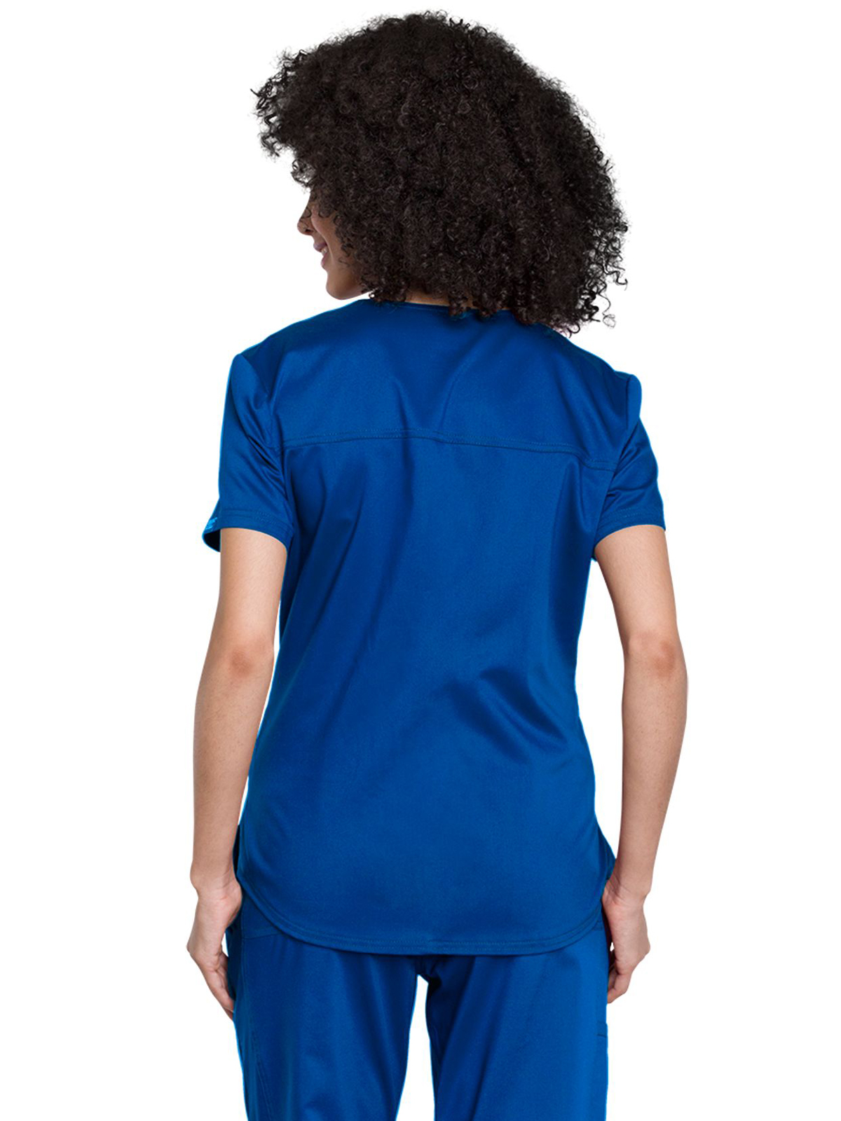 Cherokee - Workwear Revolution - Women's 1-Pocket Tuckable V-Neck O.R. Top 17