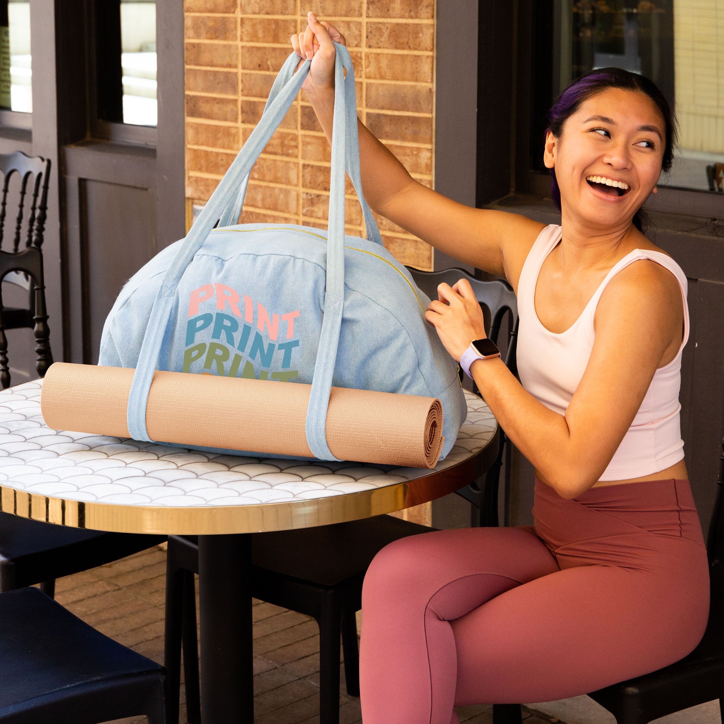 SOMEWHERE YOGA TOTE - DENIM