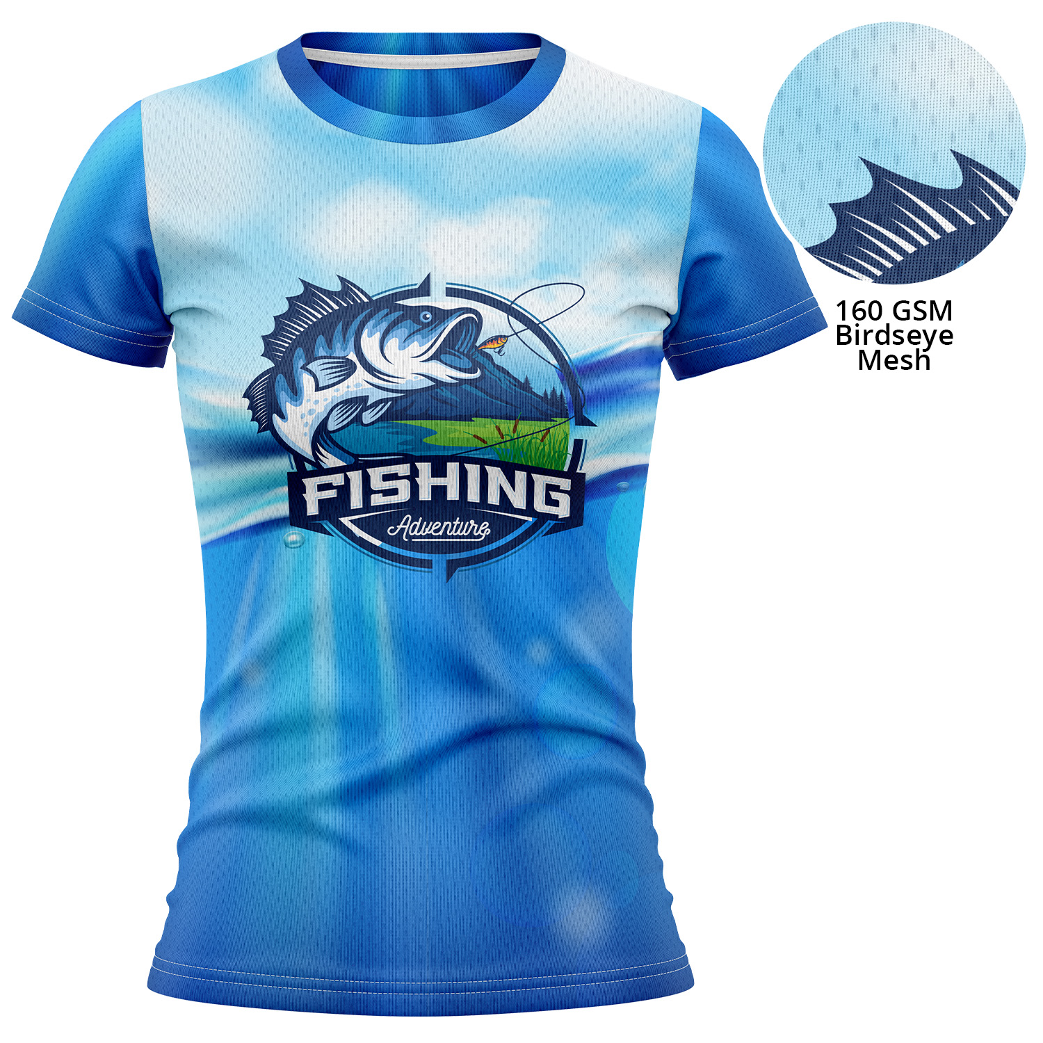 Women's 160 GSM Birdseye Mesh Performance Short Sleeve T-Shirt 5