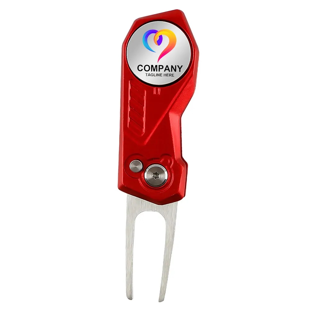 Foldable Metal Divot Tool with Ball Marker 1