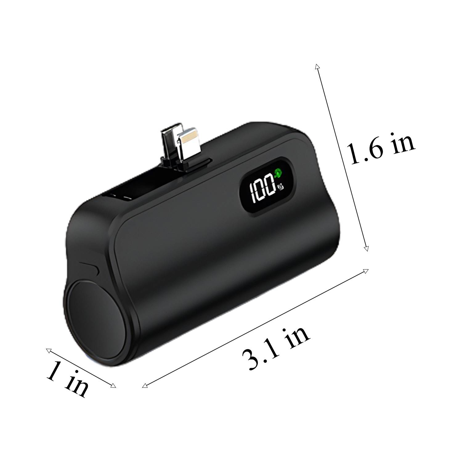 10000mAh Mini Hidden Dual-Port Portable Power Bank 12