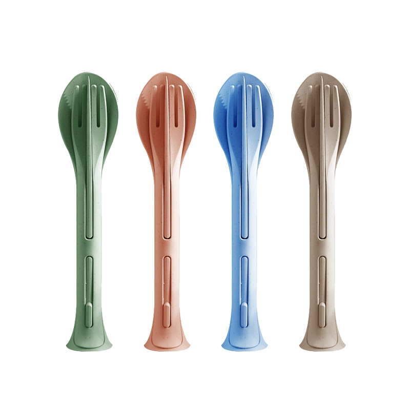 3 -in -1 Plastic Knife Fork Spoon Tableware 2