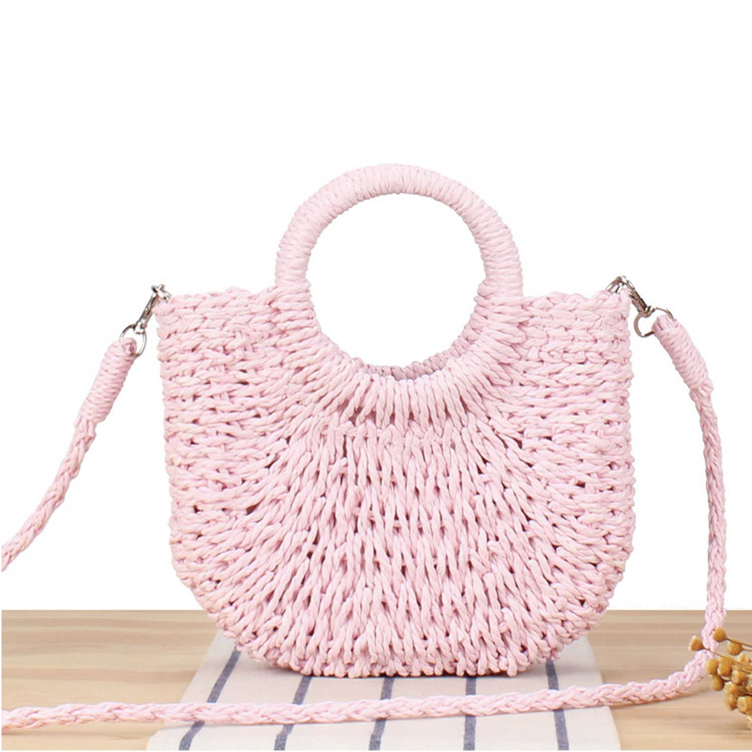 Seaside Woven Hobo – Boho Beach Sling Bag 11