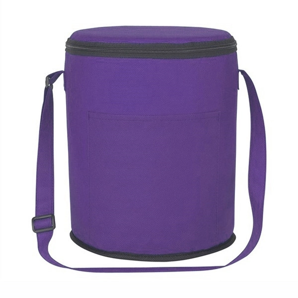 12 Pack Round Cooler Tote Bag 7