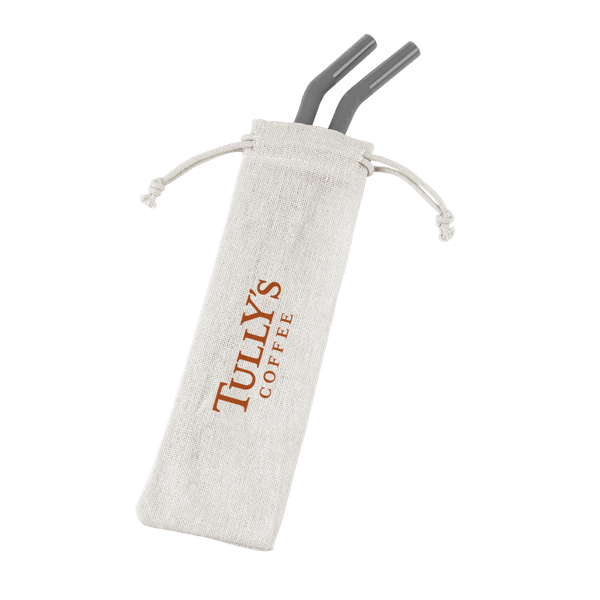 Reusable Stainless Steel Two Straw Set 6