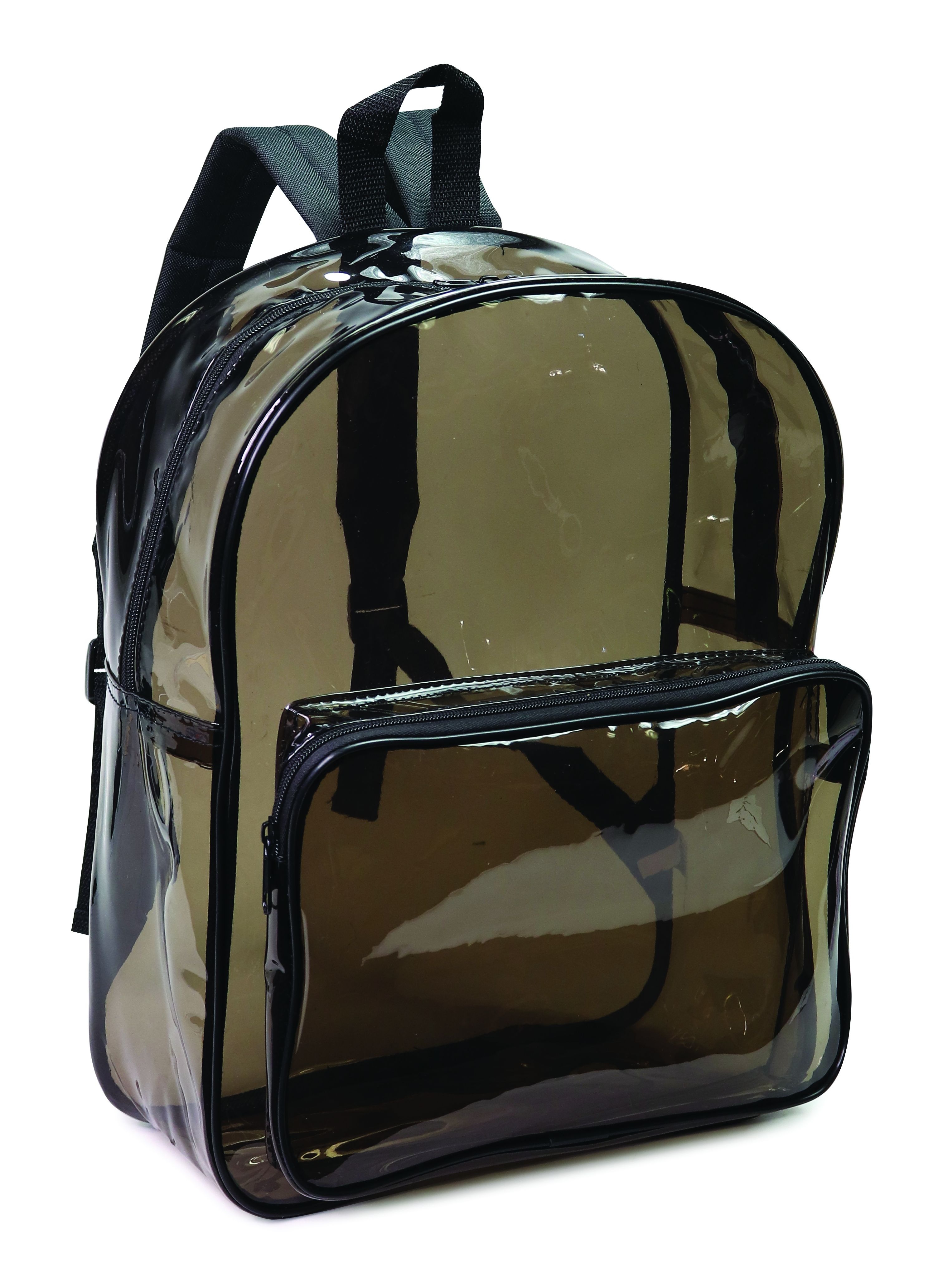 Clear Vinyl Backpack with Black Trim 2