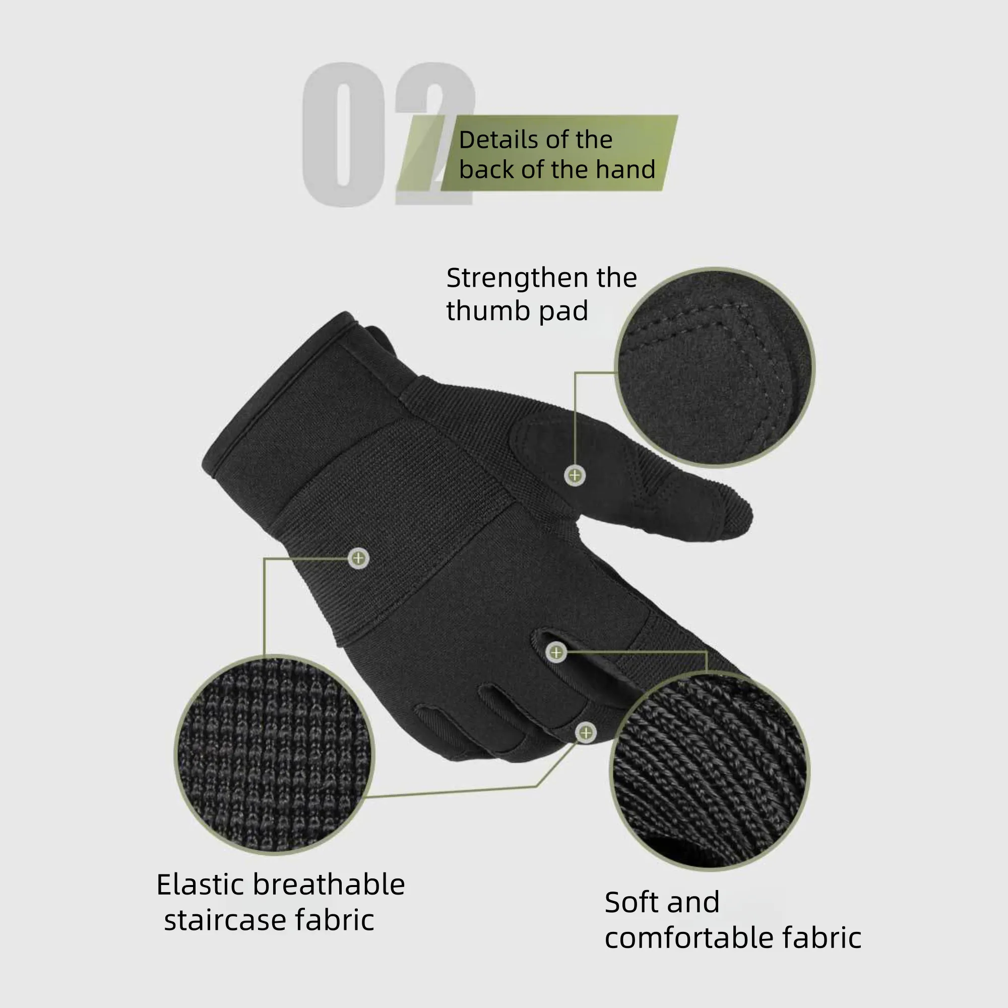 Mechanical Maintenance Touchscreen Work Safety Gloves 5