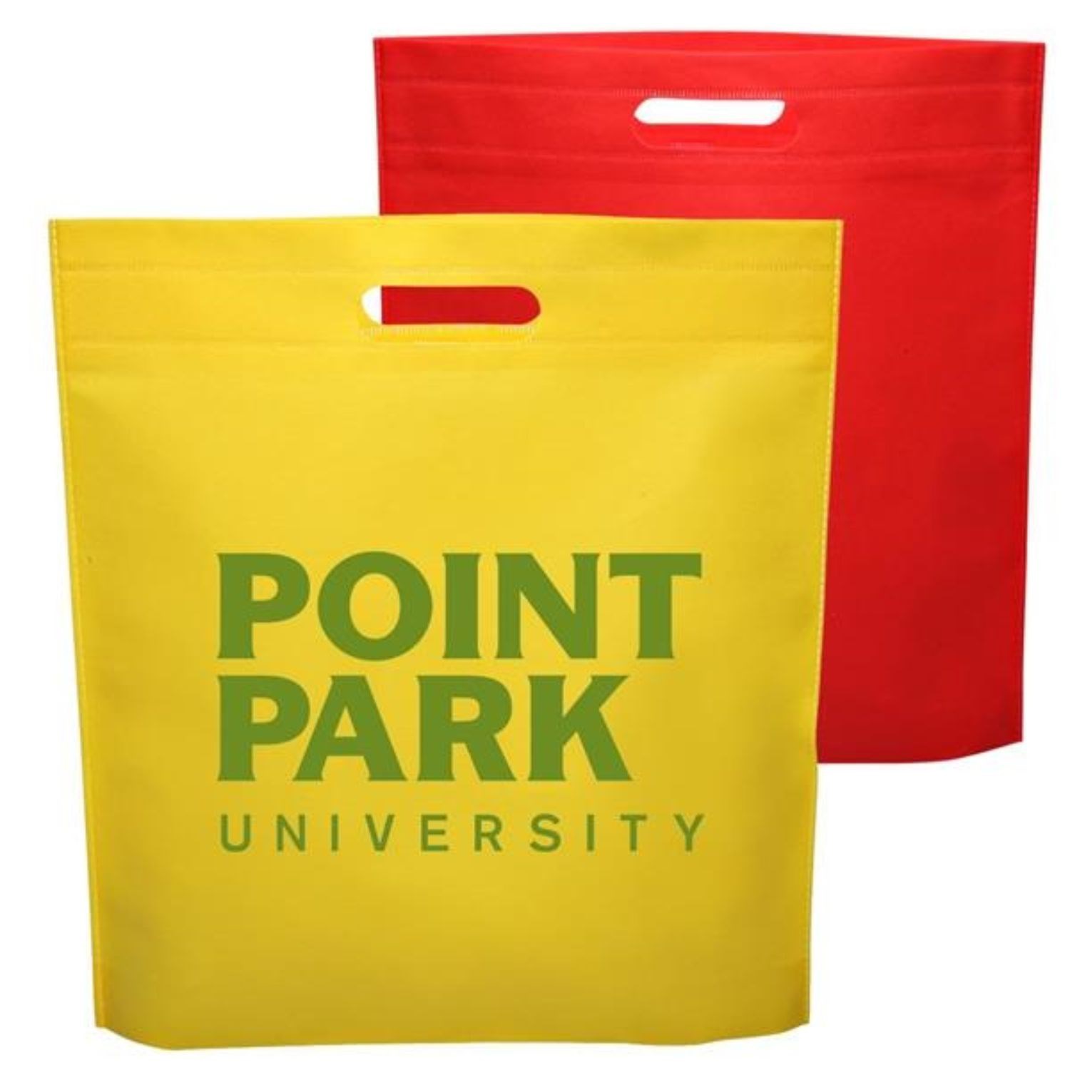 Recyclable Large Non Woven W/ Gusset Tote Bag (15" x 16" x 2.5") 2