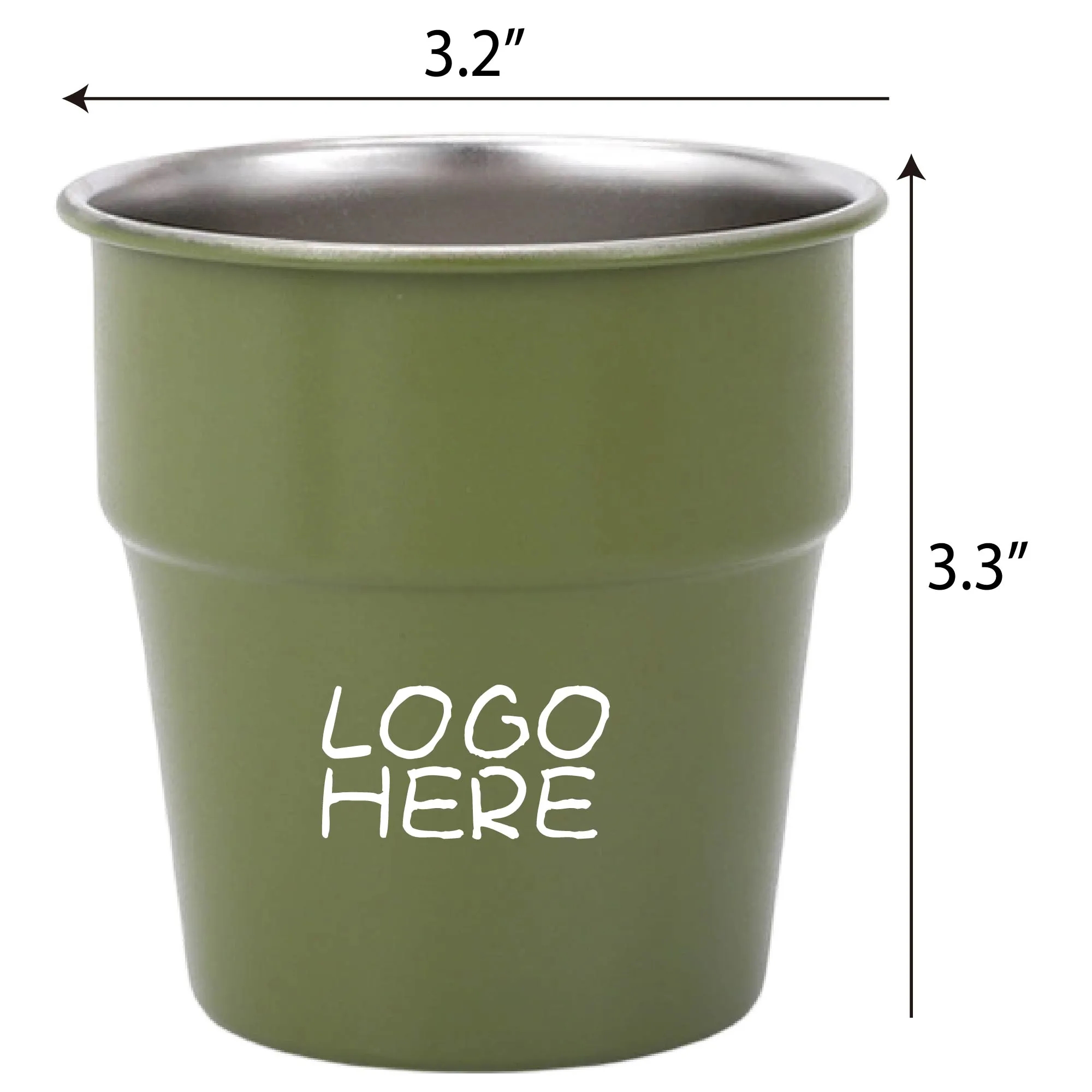10 oz Stainless Steel Cup Camping Mug 2