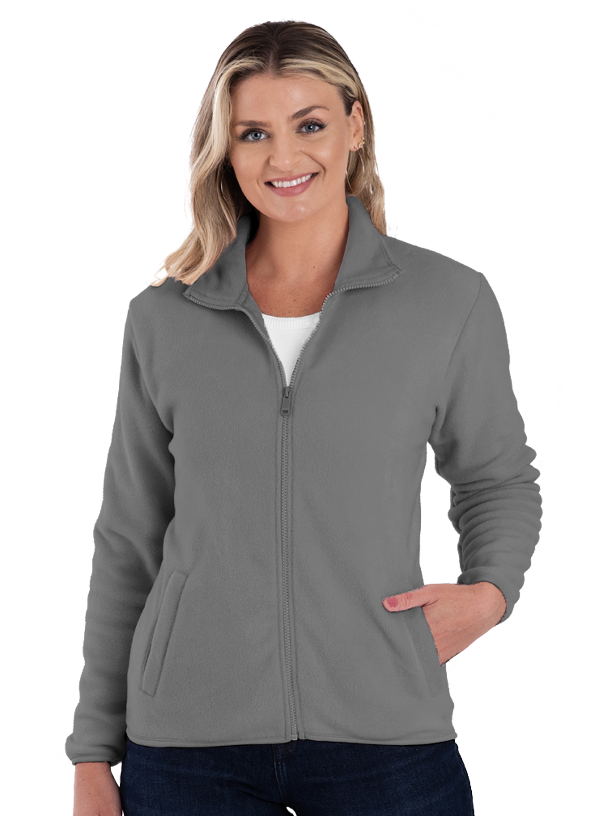 Blue Generation - Women's 2-Pocket Micro Fleece Full Zip Jacket 25
