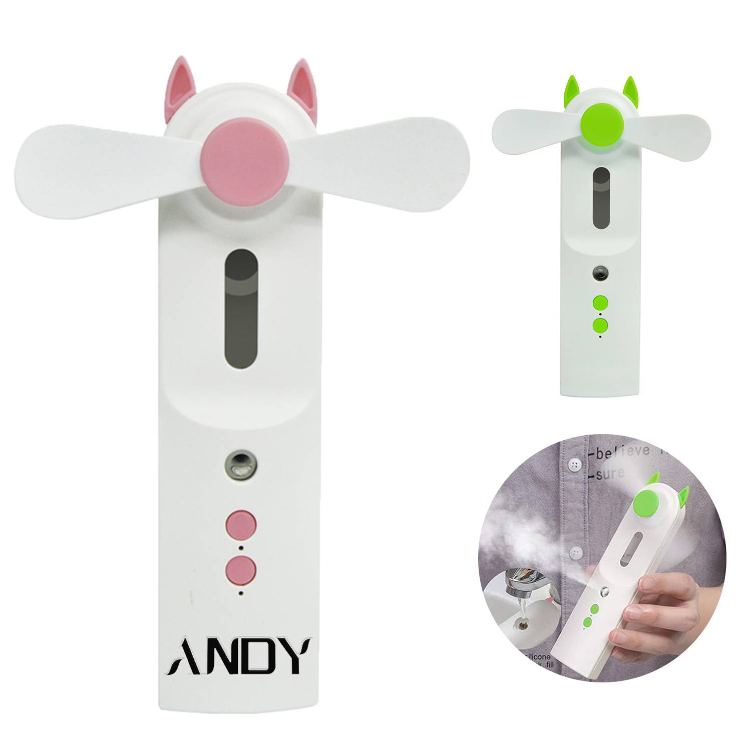 2-in-1 Handheld Spray Fan 1