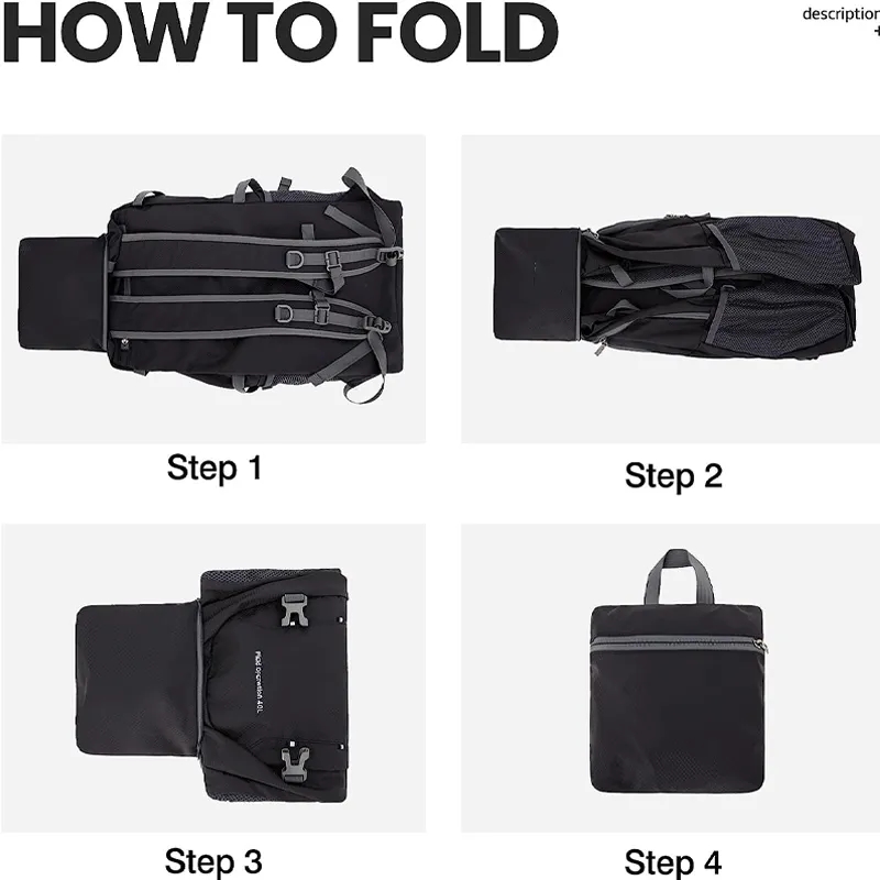 Custom Lightweight Packable Hiking Backpack 2