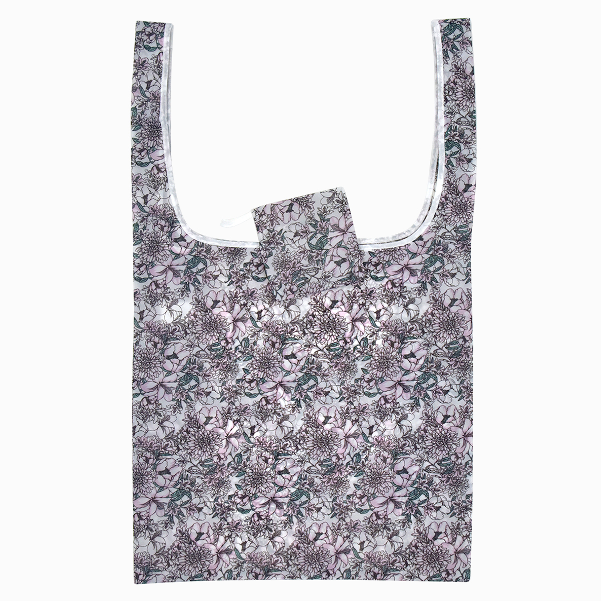 210D Polyester Full-Color Sublimated Foldable Bag w/Attached Pouch 14"x24"x4" 1