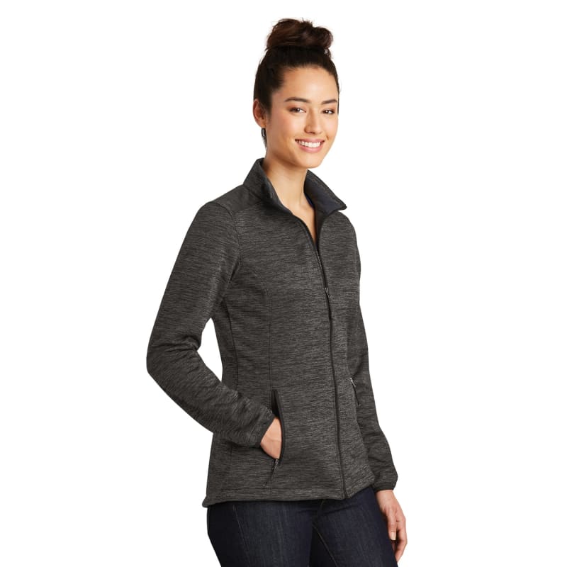 Sport-Tek Women's PosiCharge Electric Heather Soft Shell Jacket. 12