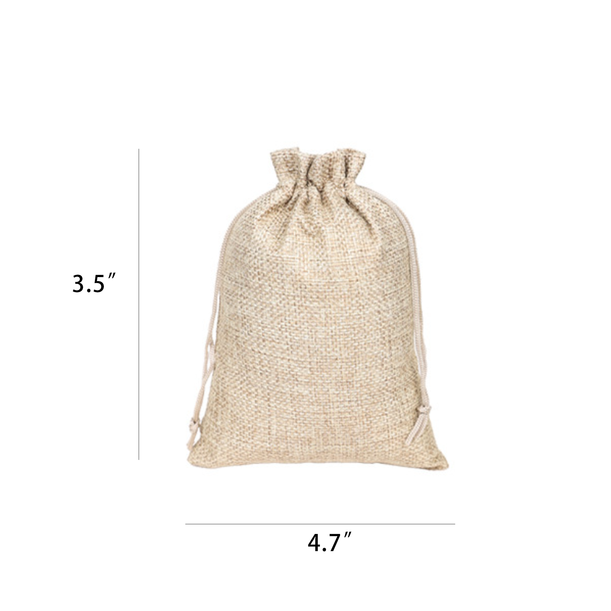 5"x7" colorful Burlap Drawstring Pouches 2
