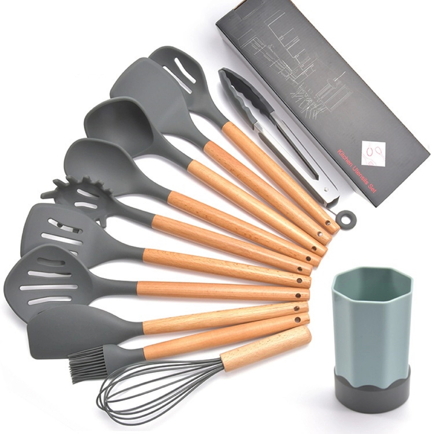 11 Pcs/Set Silicone Kitchen Cooking Utensils Tool 6