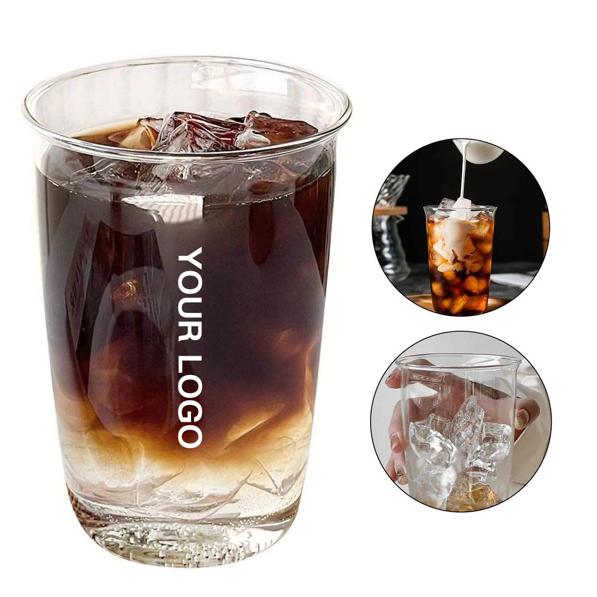 Sleek 14oz Glass Tumbler for Home or Office Use 5